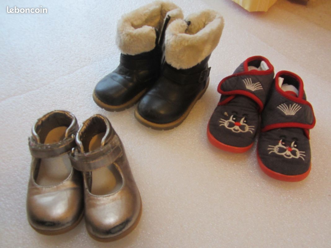 Chaussures + bottines fillette pointure 23 (image 3)