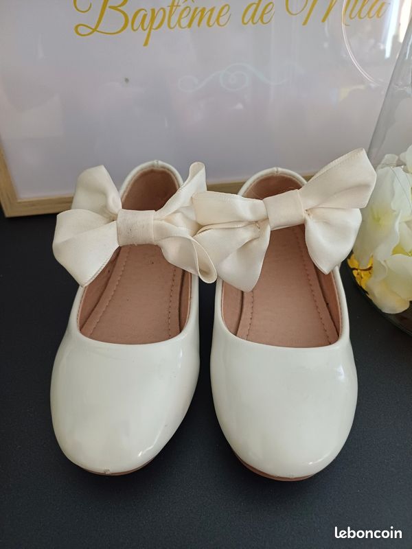 Chaussure ballerine mariage baptême Chaussures