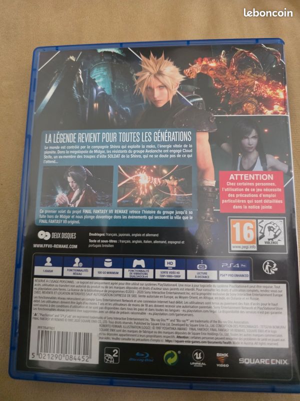 Final fantasy 7 remake ps4 (image 2)
