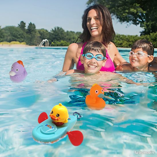 Jouet pour bain - Canard Rameur – Le Compagnon Rigolo pour des Bains Amusants (image 1)