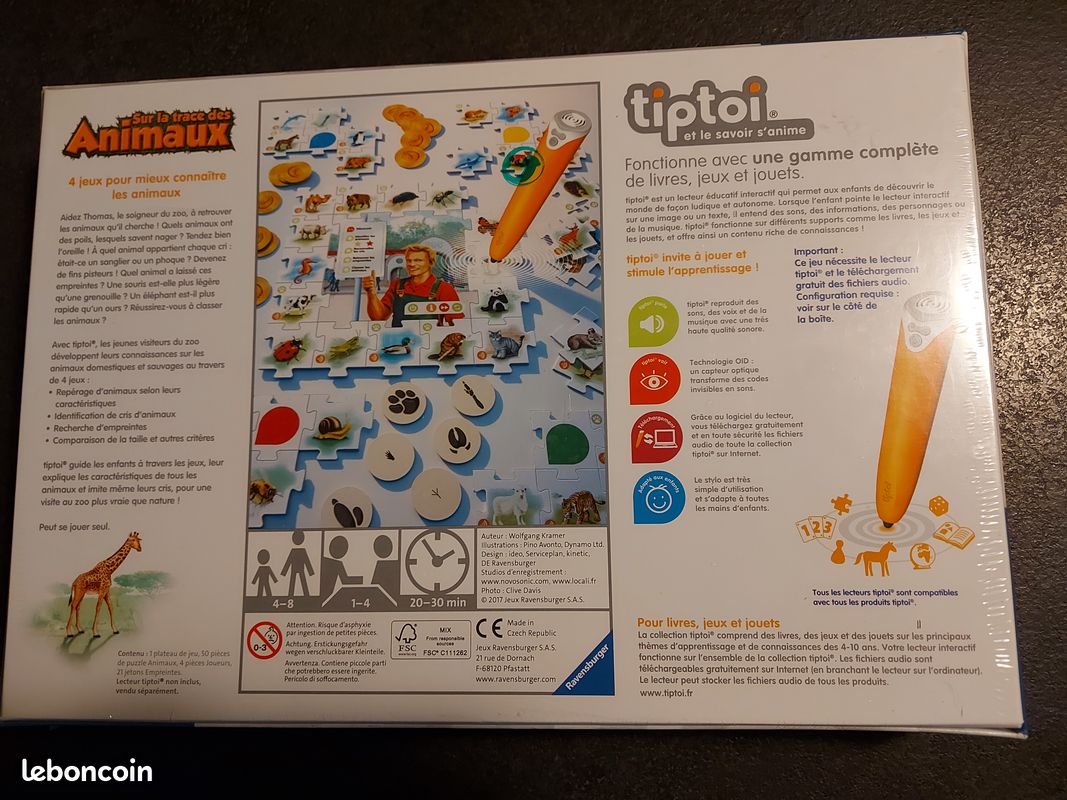 TIPTOI sur la trace des animaux édition Ravensburger NEUF (image 2)