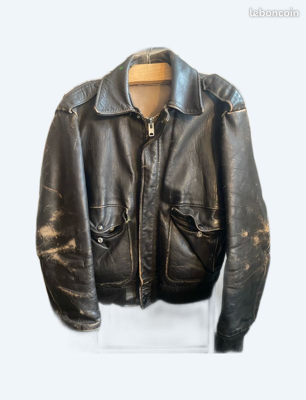 Blouson aviateur vintage Schott Vêtements