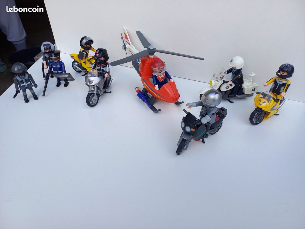 Motos et Hélico playmobil (image 3)