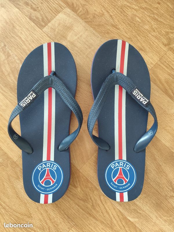 Tongs PSG Collection Officielle Paris Saint Germain - Matière PVC/Gomme