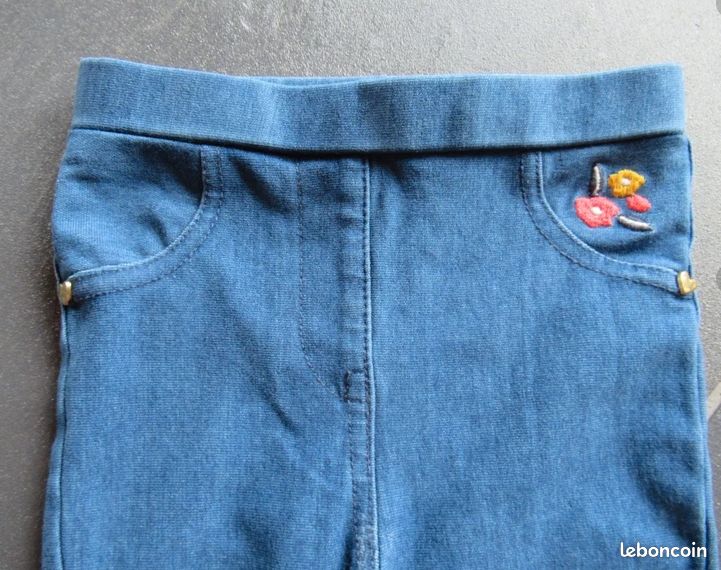Legging / Pantalon fille 9 mois Sergent Major + don d'un bavoir (image 1)