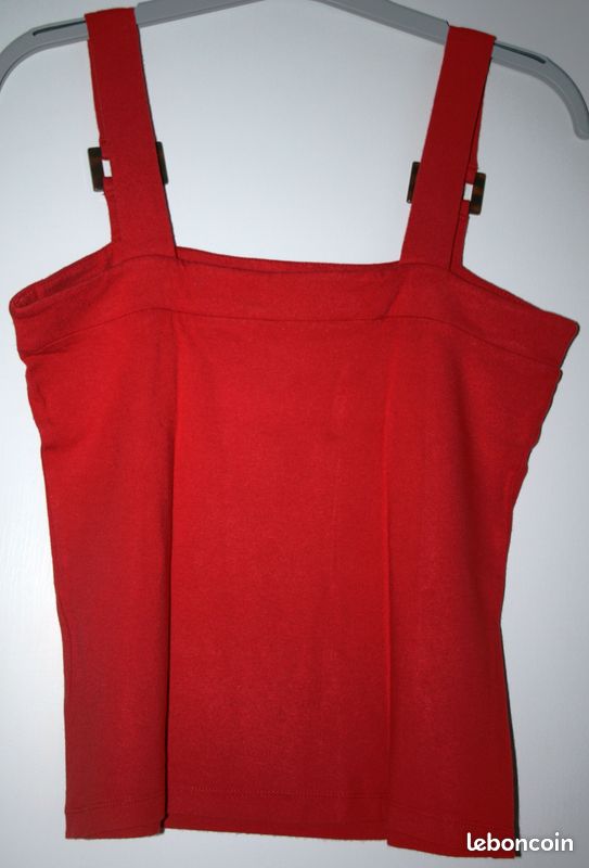 Débardeur Rouge Marque 123 Taille 34/36 (image 2)