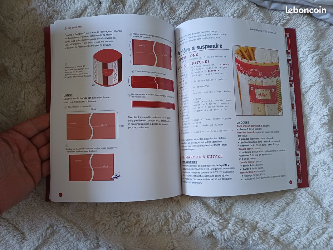 Livre "Quilts & Redwork - 60 blocs de broderie rouge" (image 3)