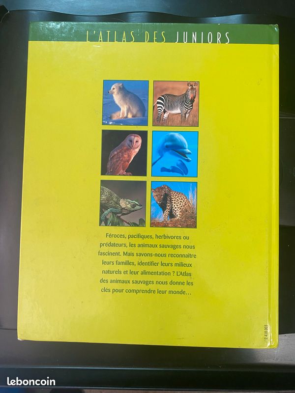 Livre documentaire sur les animaux sauvages Atlas (image 2)