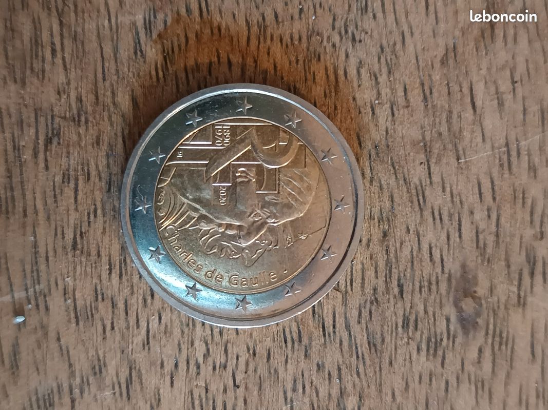 Pièce de 2 euros Charles de Gaulle (image 1)