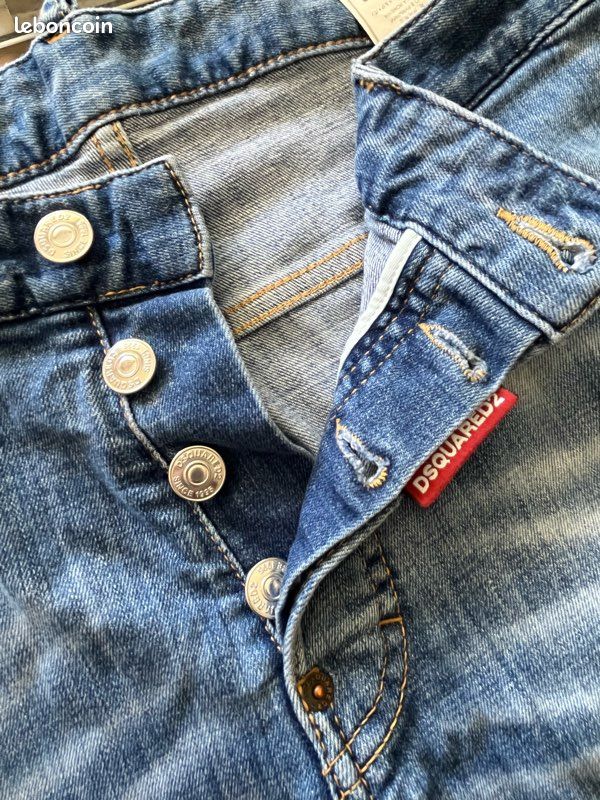 Jeans Dsquared2 Mac Daddy 24-7 étoiles Jambe Droite - Taille 48 Italien - Occasion Très Bon état