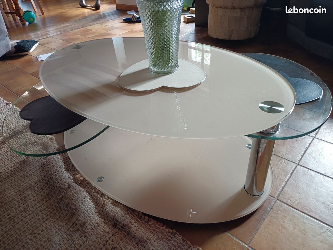 Table basse en verre 4 plateaux (image 6)