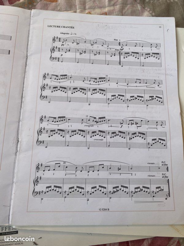 Livre du solfège sur la F. M. 440.4 (image 7)