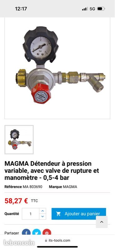 Détendeur à pression variable magma (image 1)