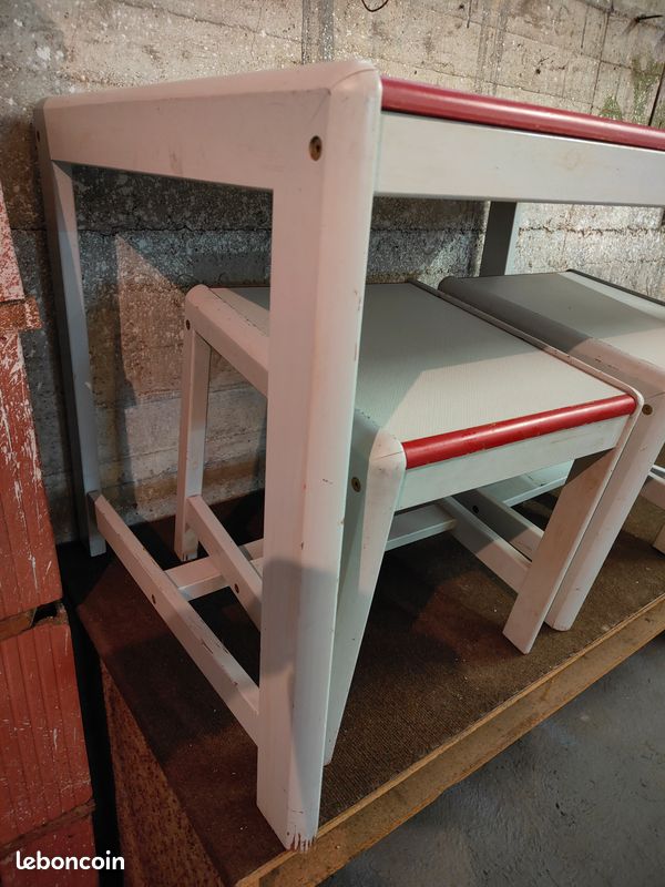 Joli petit Bureau Rouge & Blanc, petit prix (image 3)