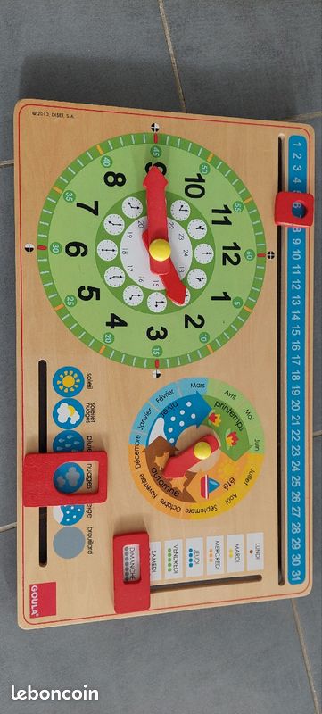 Horloge et calendrier d'apprentissage (image 1)