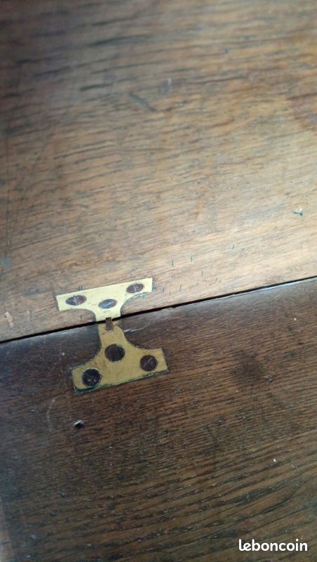 Table ancienne demi-lune en noyer (image 6)