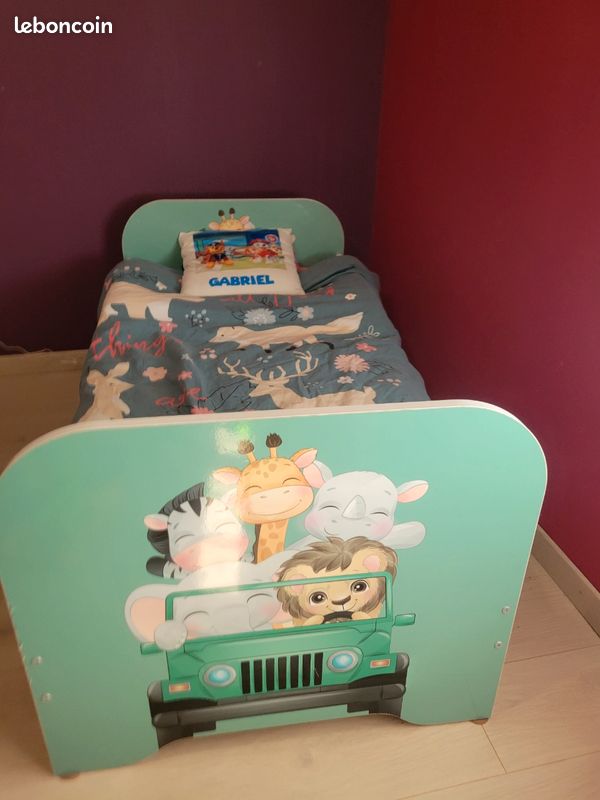 Ensemble lit 70×140 et matelas (image 1)
