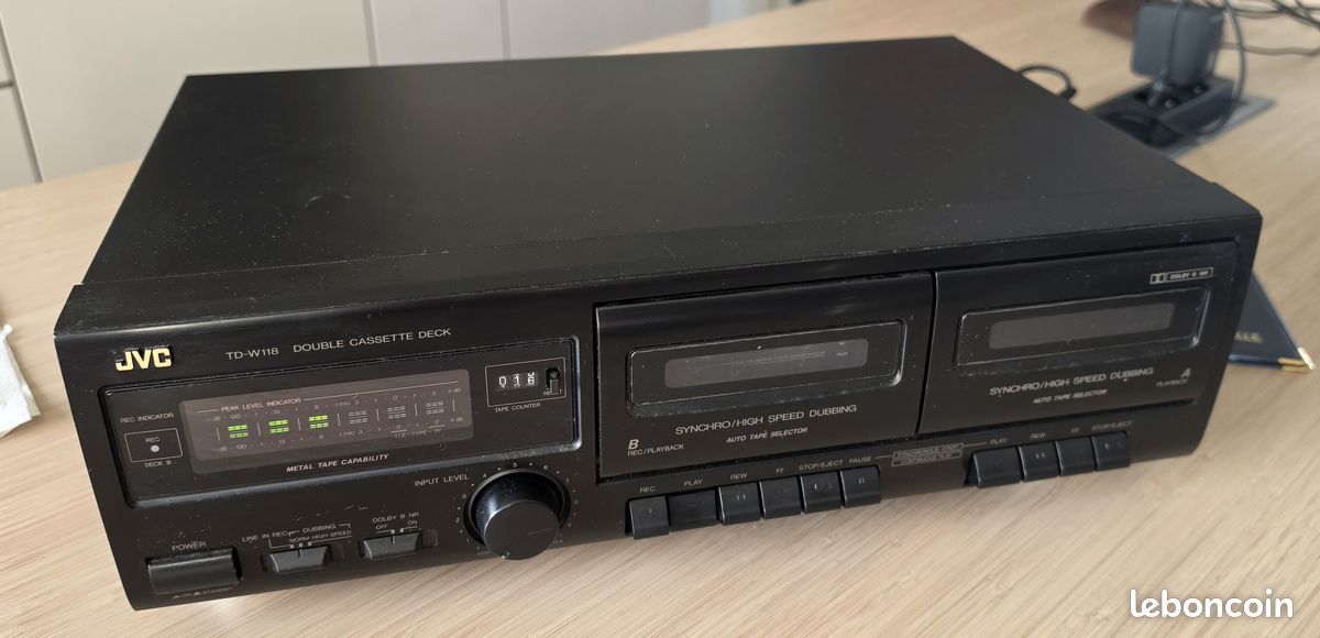 Platine Cassette JVC TD-W33G – Lecteur Hifi D’occasion Qui Fonctionne