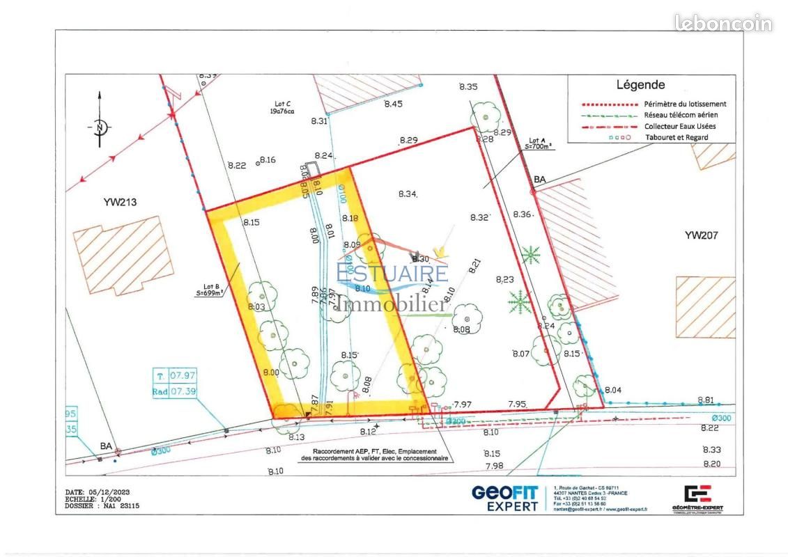 Terrain 700 m² Pontchateau · à Pontchâteau · 79 900 €