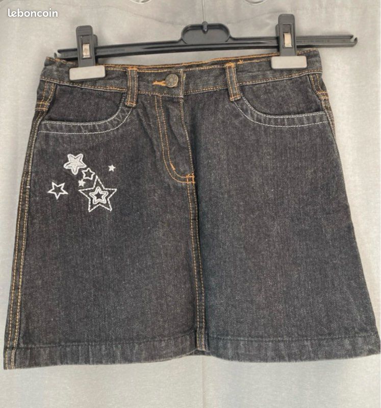 Jupe En Denim New Look Taille 8 - Coupe A-Line Mini - Neuve Avec étiquettes