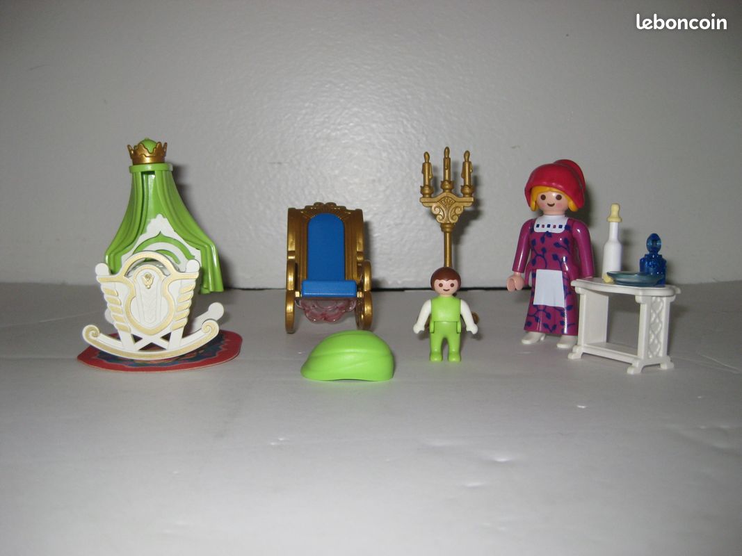 Château de princesse de playmobil n°4250+enfants du château n°4257+4253 chambre princesse (image 12)