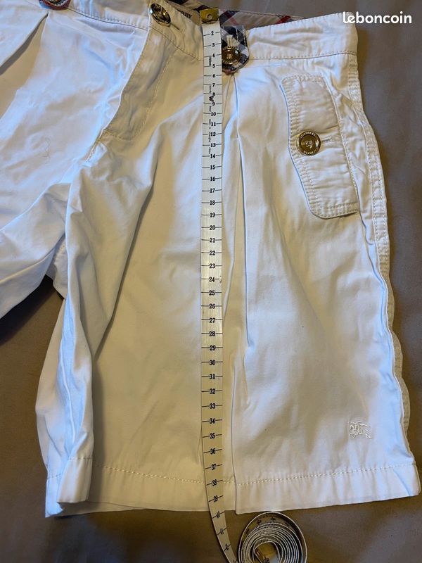 Bermuda blanc Burberry taille 14 ans (image 5)