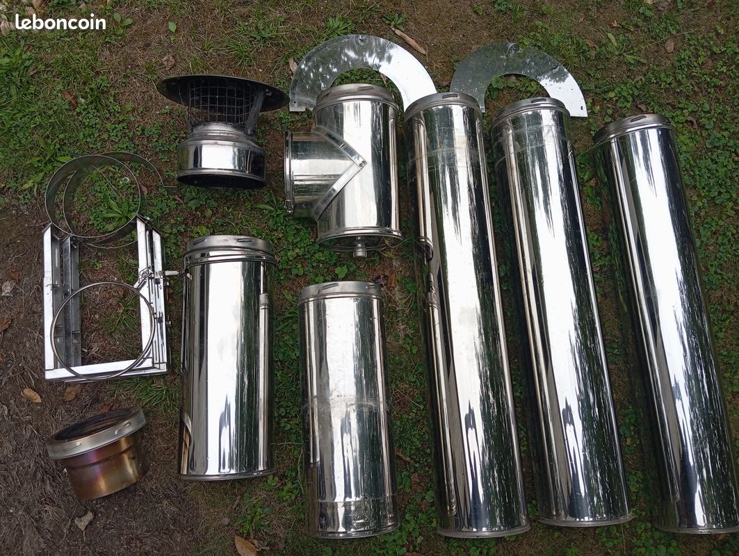 Conduit Tubage inox poêle ou cheminée 150/200 (image 1)