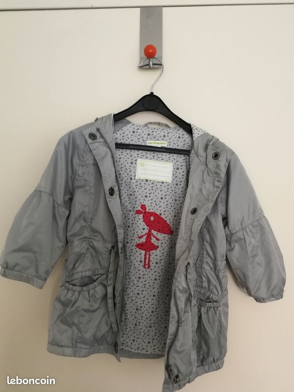 Imperméable parka doublé 2 ans (image 1)