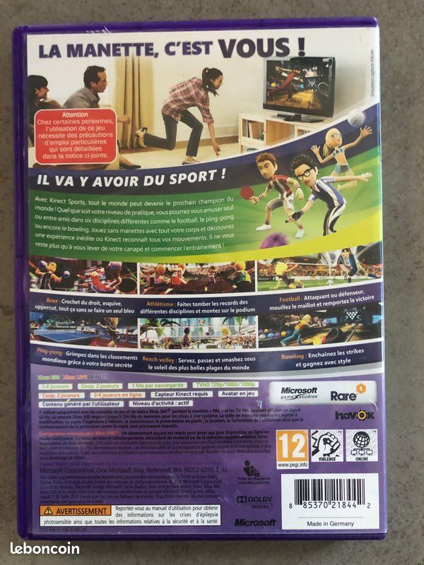 Jeu Kinect sports XBOX 360 (image 2)