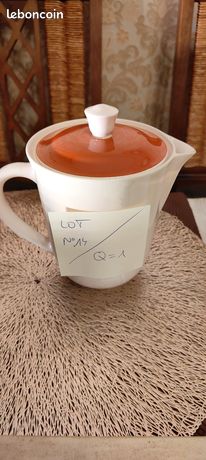 Easy Life COFFRET TISANIERE 35CL EN PORCELAINE AVEC FILTRE INOX CELESTE