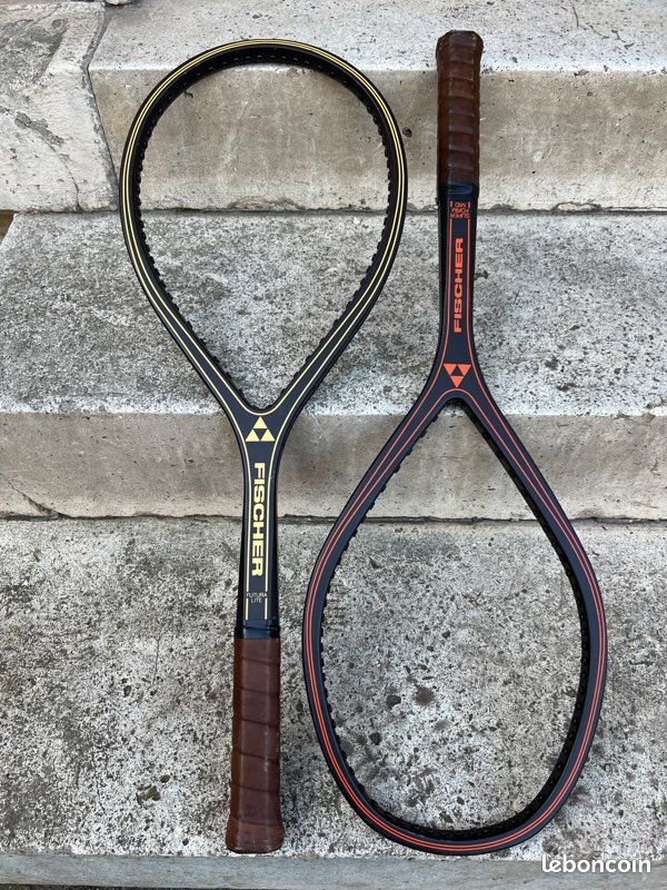Raquette De Tennis Fisher Powerglass Mid - Manche 4 - Bon état D'occasion