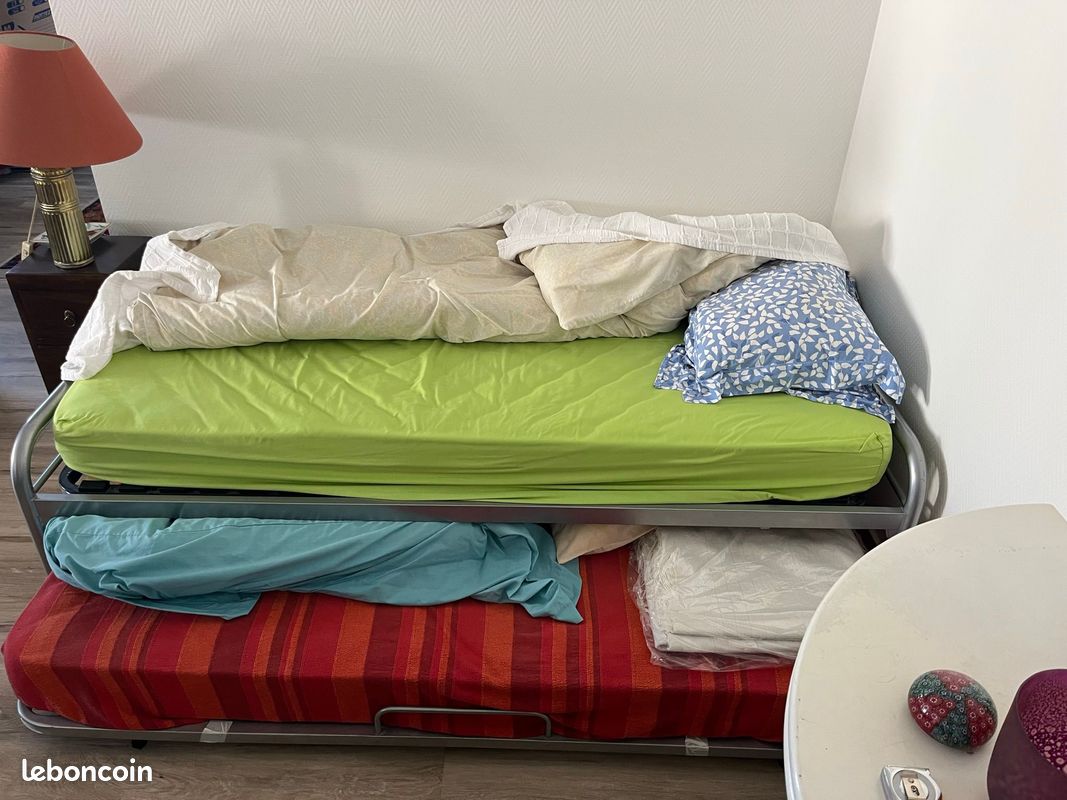 Lit gigogne avec matelas (image 2)