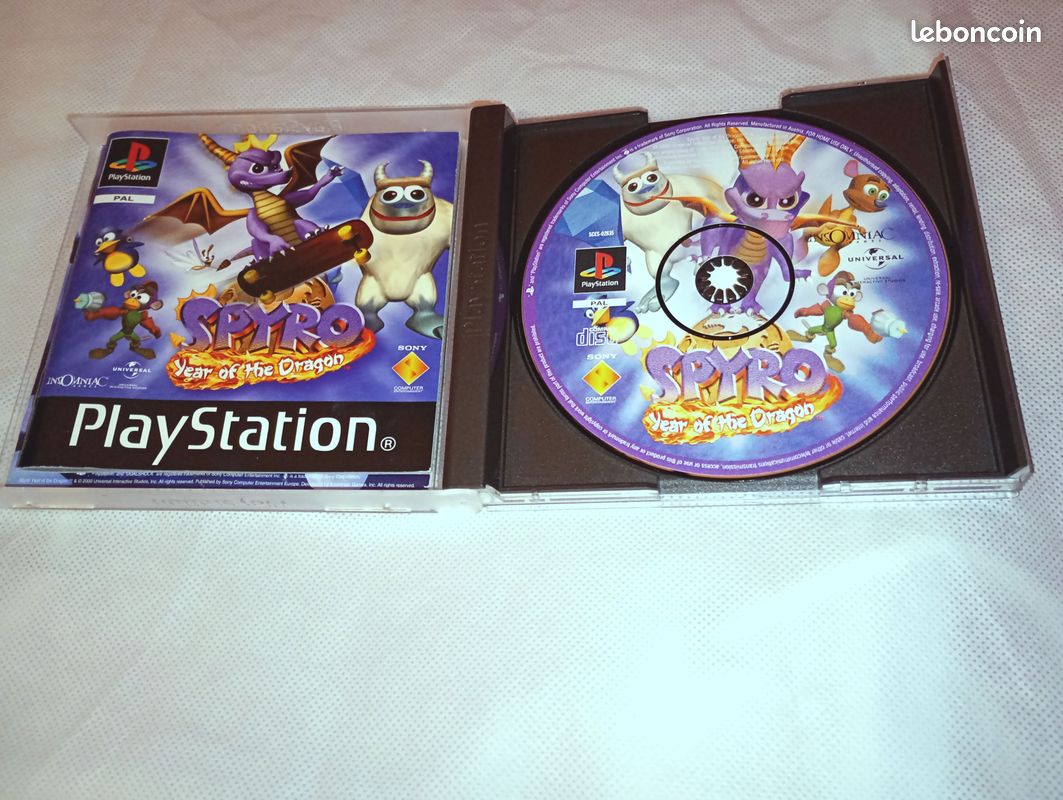 Spyro Year Of The Dragon PS1, PAL FR, Bon état (sans Notice)