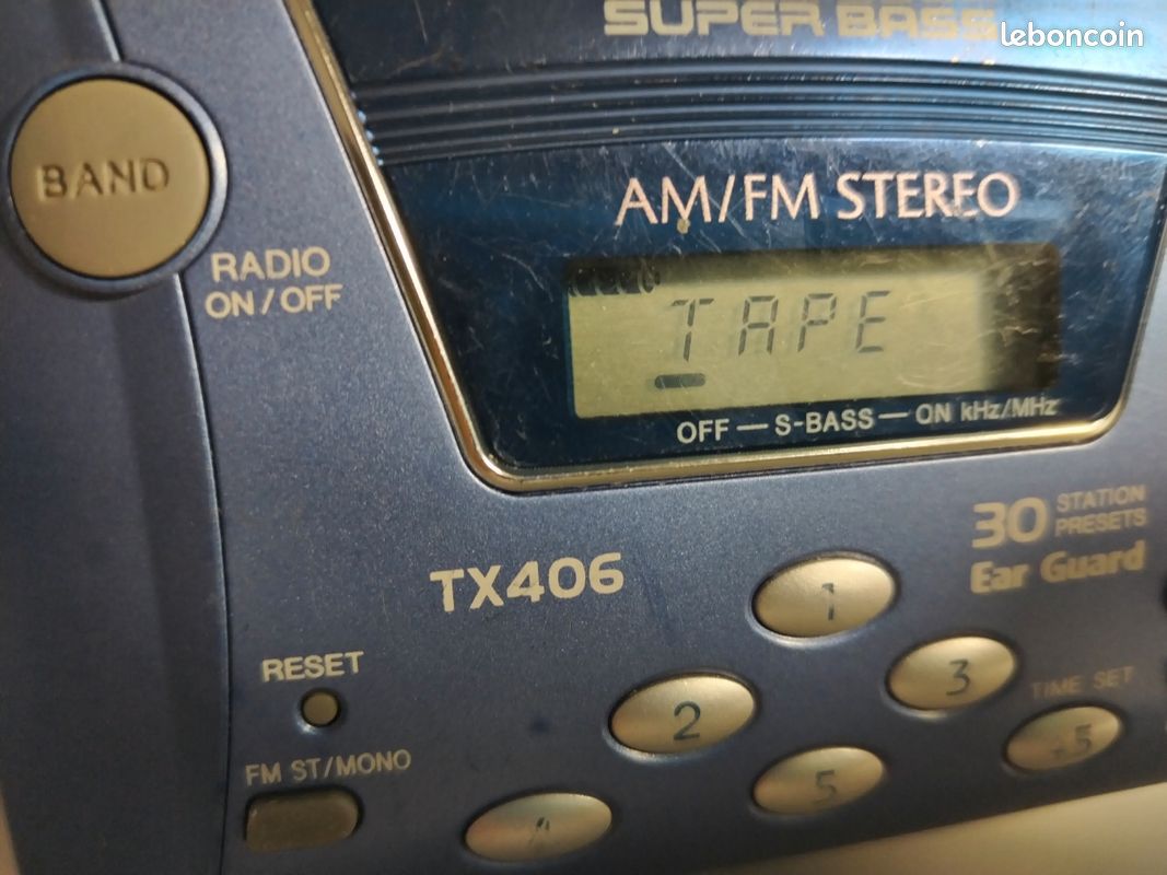Walkman cassette Aiwa TX406 baladeur radio k7 audio fonction so bass - Photo, audio & vidéo