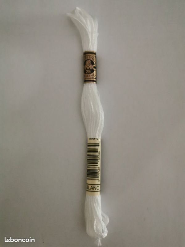 1x DMC - Broderie - BLANC - Neuf (image 1)