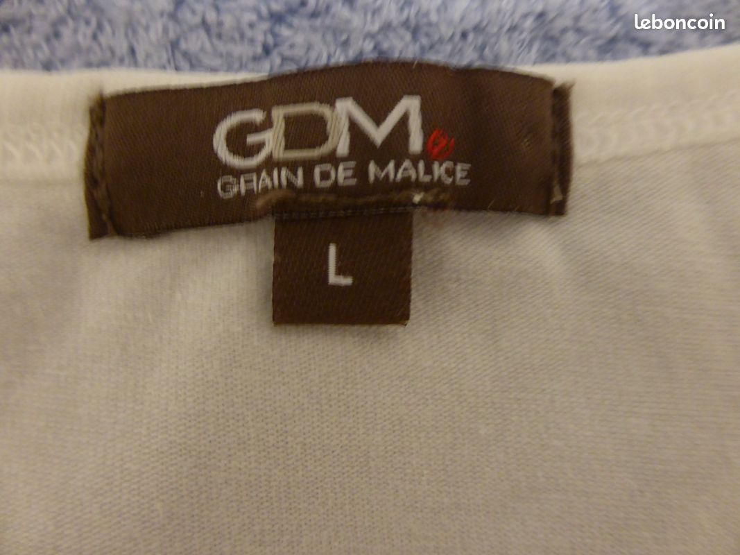 Top Blanc GRAIN DE MALICE T 38/40 (image 2)