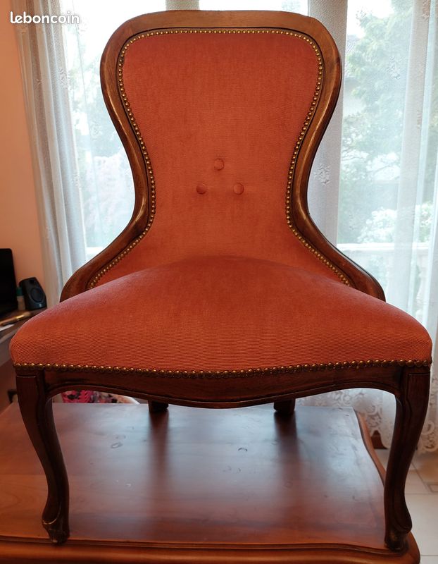 Fauteil voltaire + repose pied (image 3)