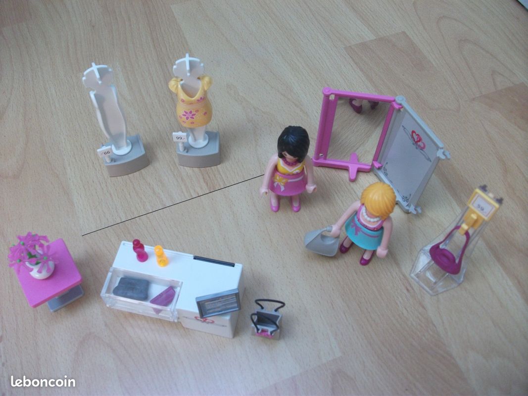 Valisette transportable shopping boutique de vêtements - playmobil (image 2)