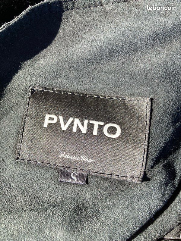 Manteau en cuir nubuck S (image 4)