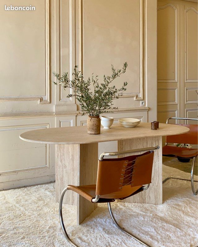 Table a manger travertin (image 3)