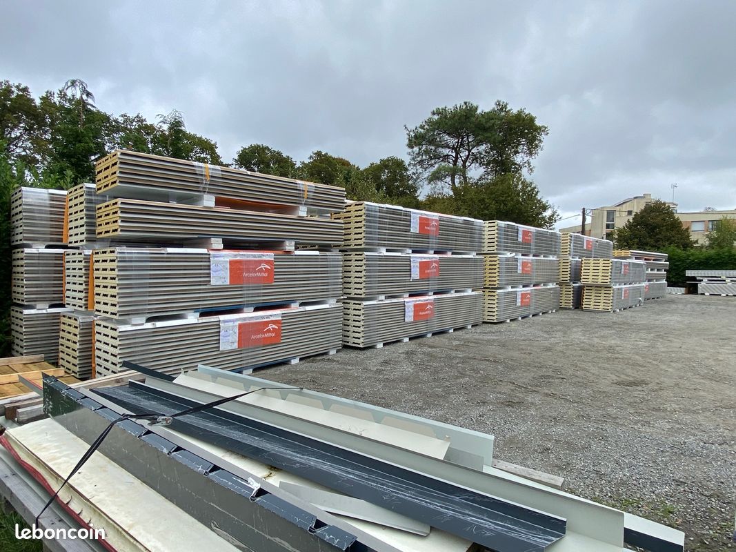 Bacs acier tôles nervurées gris anthracite (image 2)