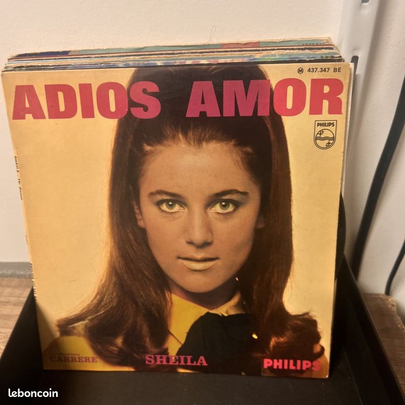 Sheila - Adios Amor - Vinyl 45 t (image 1)