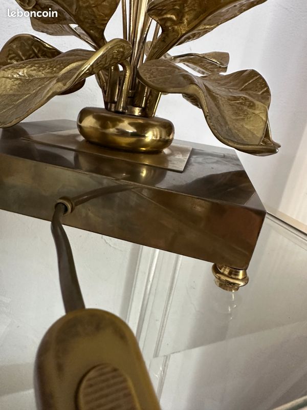 Lampe laiton attribuée à Maison Charles (image 9)