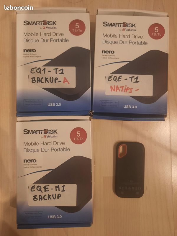 Lot matériel audio-vidéo et stockage GH6, SSD 2To, HDDs 5To, audio (peu servi) (image 2)