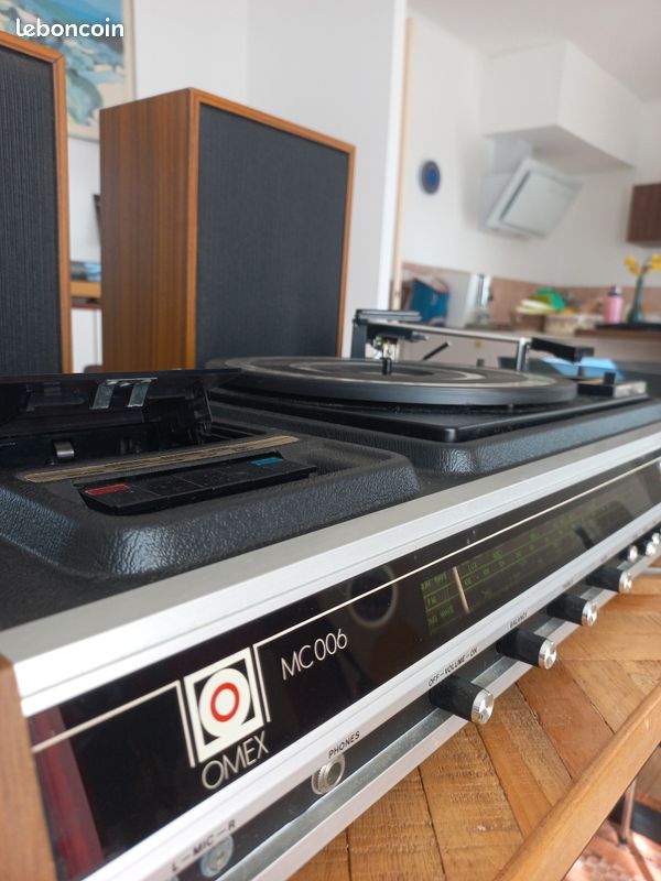 Platine vynile Omex MC006 et enceintes (image 2)