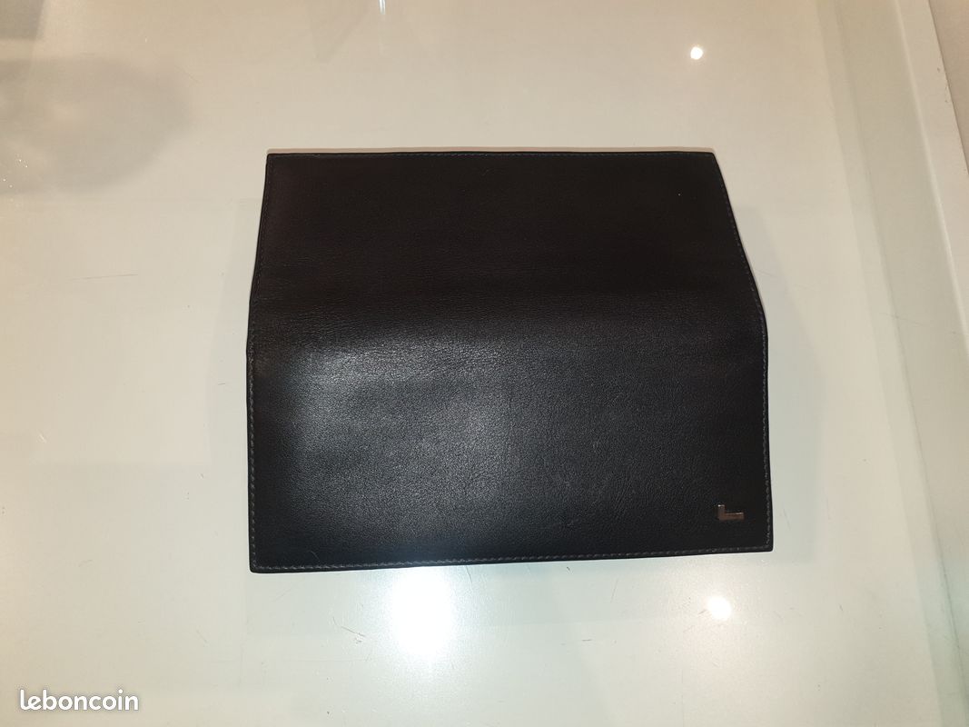 Portefeuille Porte carte Lancel cuir d'agneau noir (image 4)