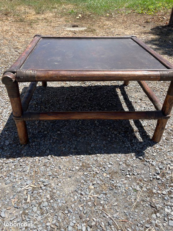 Table basse en osier (image 2)