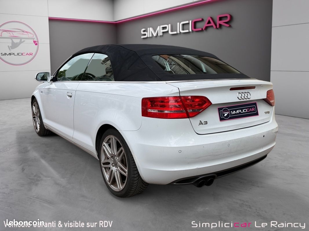 AUDI A3 Cabriolet 1.8 TFSI 160 S LINE PLUS S TRONIC 160Ch Garantie 12 mois (image 6)