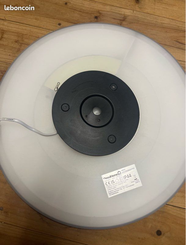 Plafonnier salle de bain noir – IP44 avec télécommande (image 3)