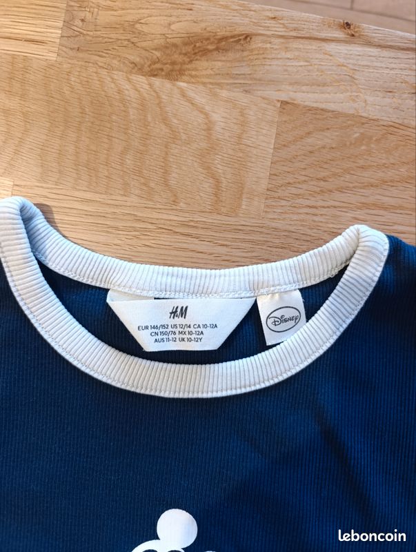 Lot De 2 T-shirts Fille 10-11 Ans Occasion Très Bon état - Vêtements Enfant